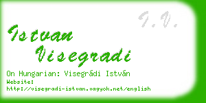 istvan visegradi business card